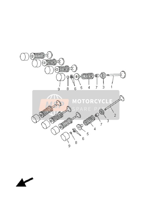 Yamaha XP500A T-MAX 2008 Valve for a 2008 Yamaha XP500A T-MAX